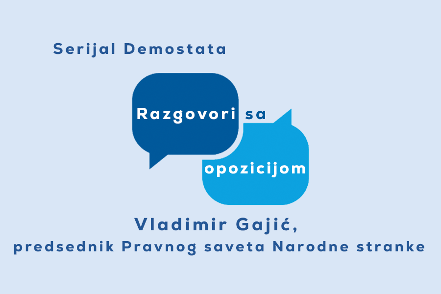 Gajić: Dijalog je farsa, po svim relevantnim kriterijumima