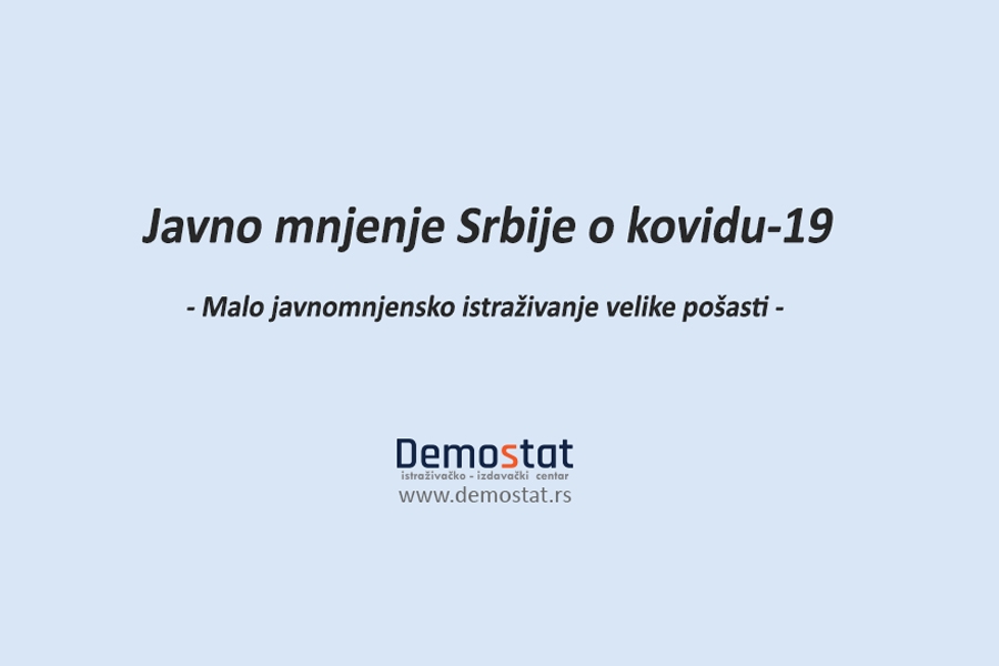 Prezentacija istraživanja: Javno mnjenje Srbije o kovidu - 19