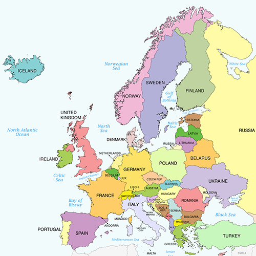 europe map